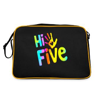 High Five Style Cool Hand Joke disant Hit Trend - Sac Retro - noir/or - Dos