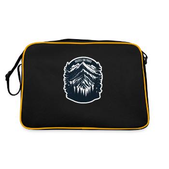 Nature, Faune, Plein air, Forêt, Camping, Randonnée, Thé - Sac Retro - noir/or - Dos