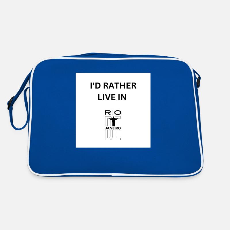 I'd Rather Live In Rio De Janeiro Retro Tasche