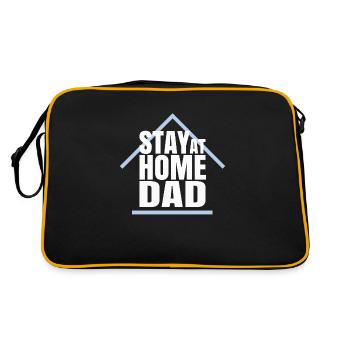 STAY AT HOME DAD - Retro Bag - black/gold - Back