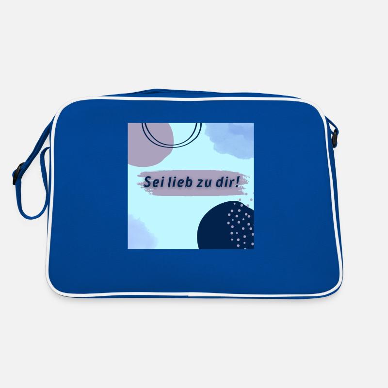 Sei lieb zu dir Retro Tasche