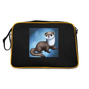 La petite Loutre féerique - Sac Retro - noir/or - Dos