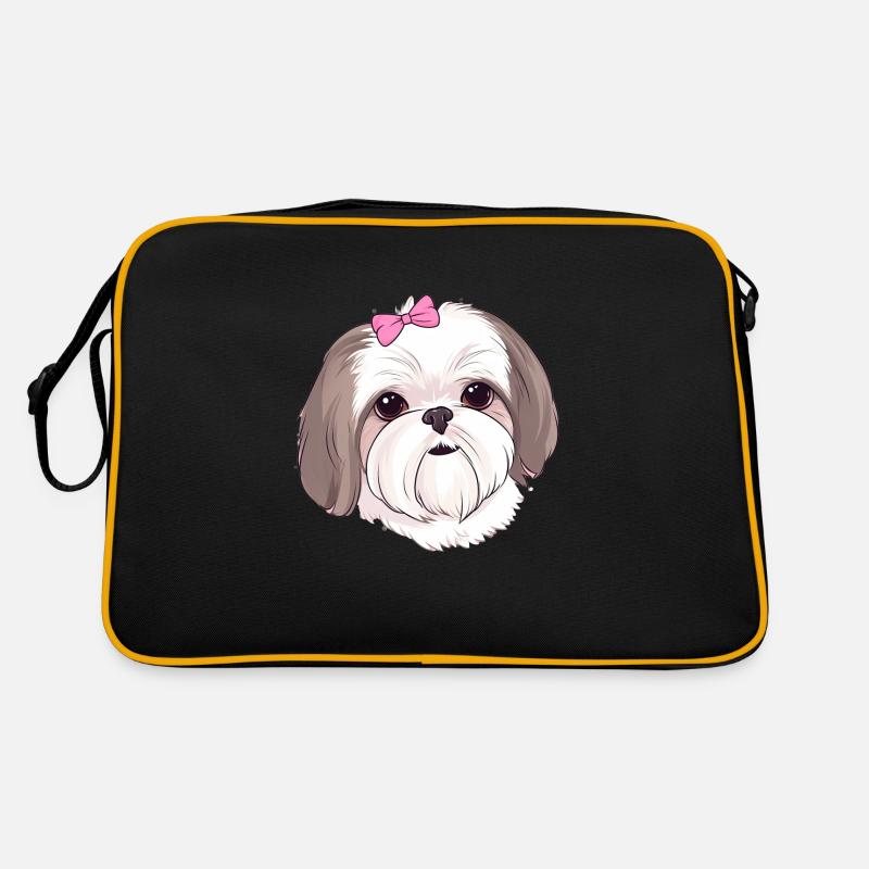 Shih Tzu Liebe Retro Tasche