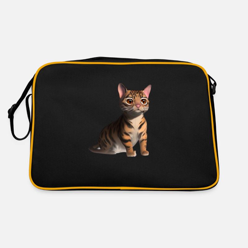 Chaton Propriétaire Chat Bengale Chat Chat chat Tomcat Sac Retro