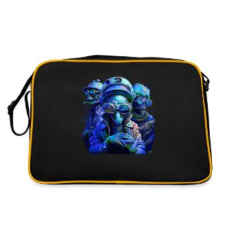 Mafia martienne - Sac Retro - noir/or - Dos