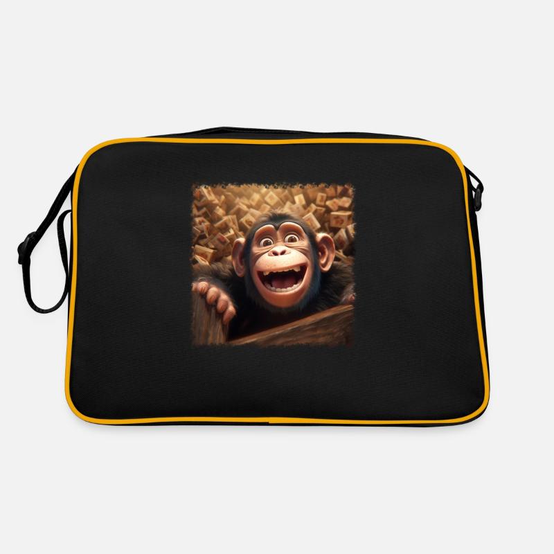 cool monkey Retro Bag