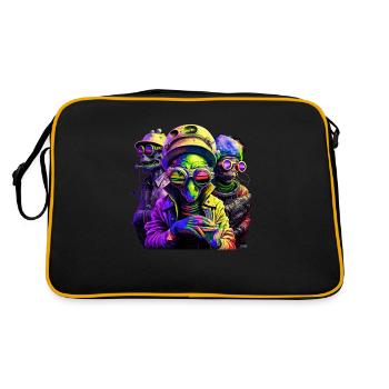 Mafia martienne - Sac Retro - noir/or - Dos