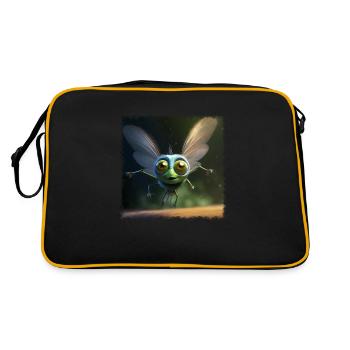 Funny Bow Tie - Retro Bag - black/gold - Back
