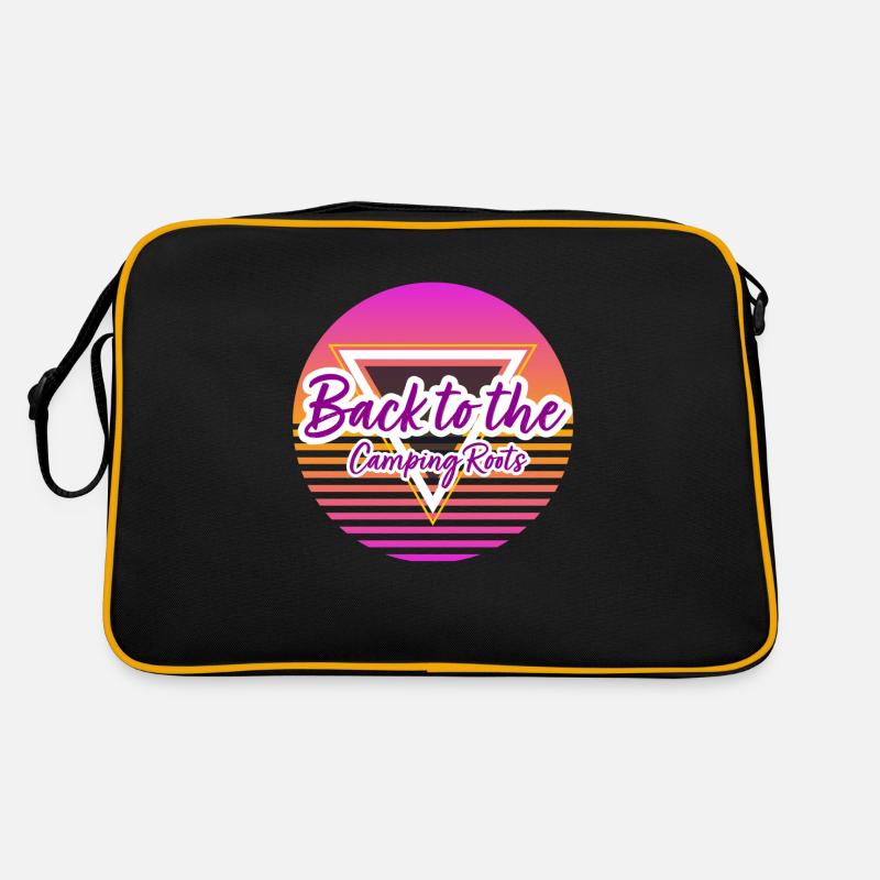 L.C Camper - Retro Tasche - Schwarz/Gold
