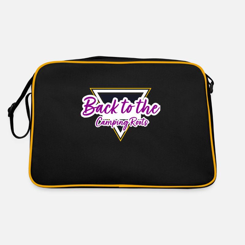 L.C Camper - Retro Tasche - Schwarz/Gold