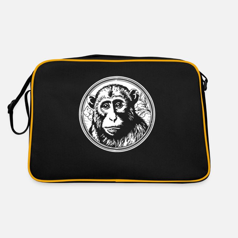 Affe Affen Affengesicht Dschungel Retro Tasche