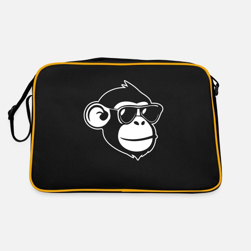 Affe Affen Affengesicht Dschungel Retro Tasche