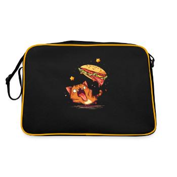 Cat and Taco A Perfectly Delicious Pair - Retro Bag - black/gold - Back