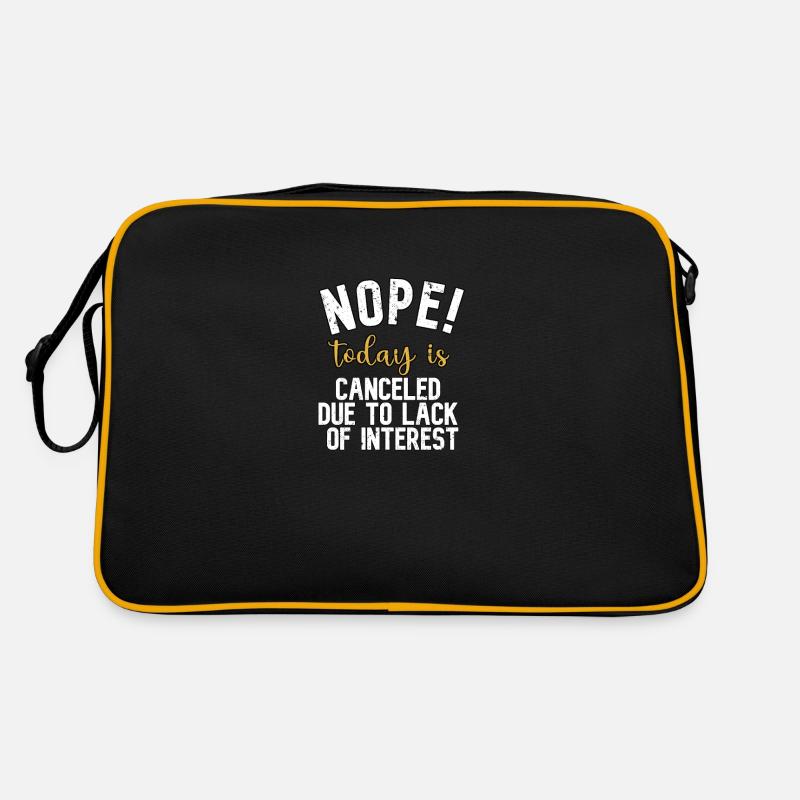 Nö. Heute Wird Wegen Mangelndem Interesse Abgesagt Retro Tasche