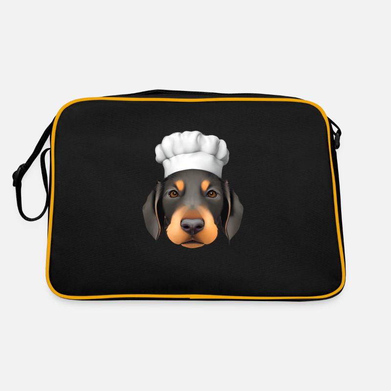 Dobermanntrainer Hund Dobermannwelpe Dobermann Retro Tasche