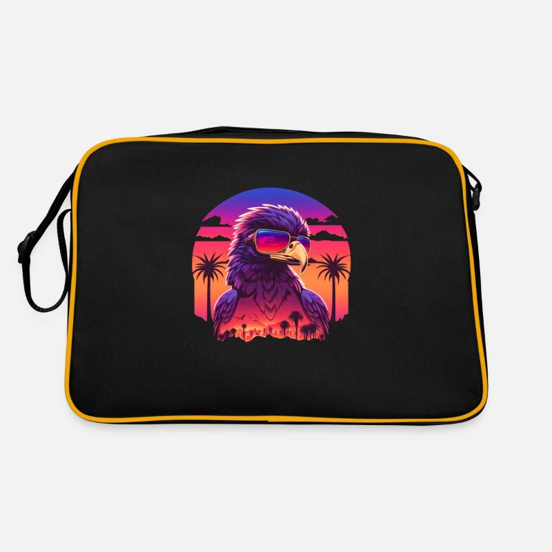 Synthwave eagle Retro Tasche