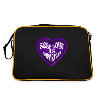 Self-love Heart - Retro Bag - black/gold - Back