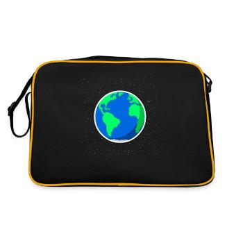Planète Terre - Sac Retro - noir/or - Dos