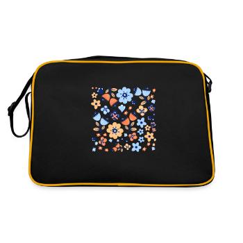 Wildflowers-gift idea - Retro Bag - black/gold - Back