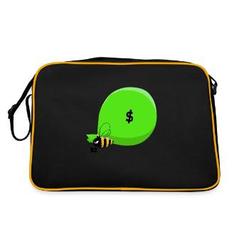 Abeille & Hold-Up - Sac Retro - noir/or - Dos