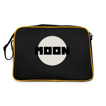 MOON (Original) - Retro Tasche - Schwarz/Gold - Hinten