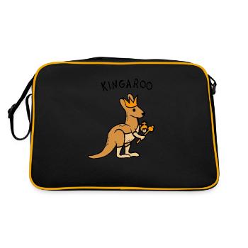 Kingaroo Kangaroo - Retro Bag - black/gold - Back