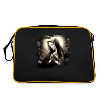 Holly Mary Maria Madonna Mariana Virgin Mary Holy - Retro Bag - black/gold - Back