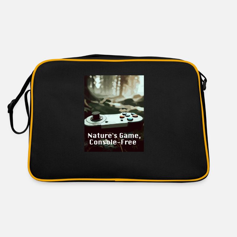 Nature s Game Console Free - Retro Tasche - Schwarz/Gold