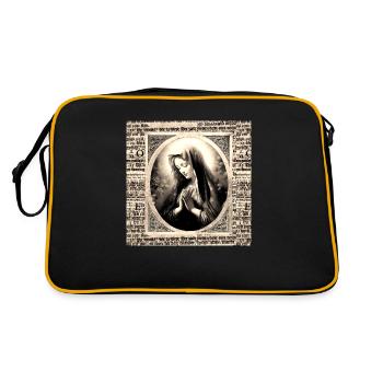 Holly Mary Maria Madonna Mariana Virgin Mary Holy - Retro Bag - black/gold - Back