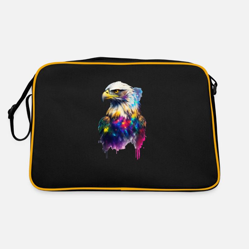 Adler Wasserfarbe Retro Tasche