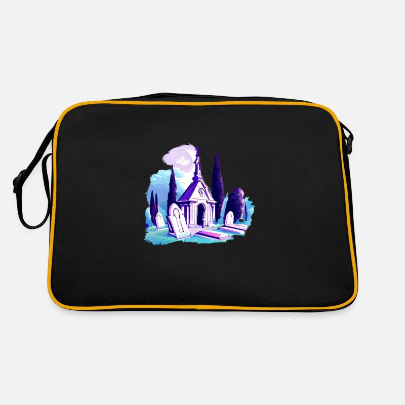 Friedhof Gräber Grab Mausoleum Retro Tasche