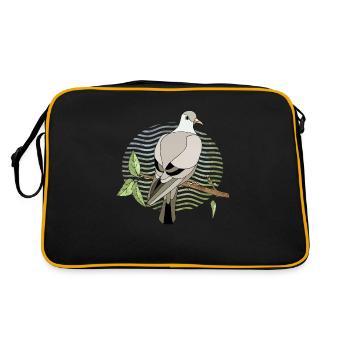 Oiseau - Sac Retro - noir/or - Dos