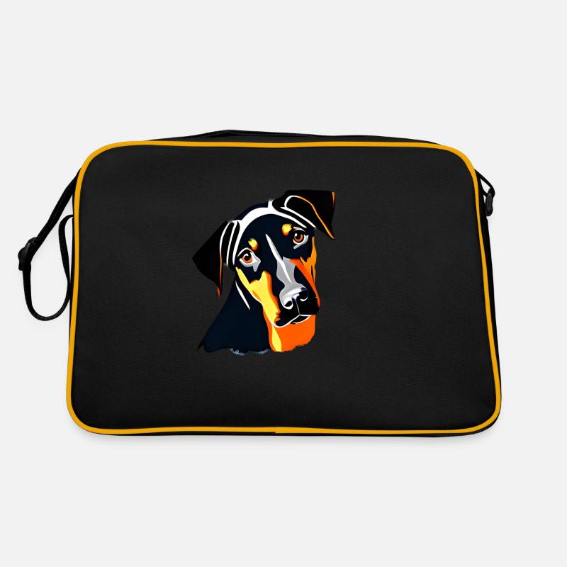 Doberman Chien Doberman Dresseur Doberman Chiot Doberman Sac Retro