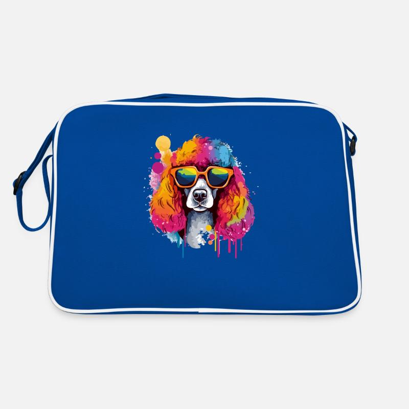 Milo, der bebrillte Cocker Spaniel Retro Tasche