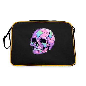 Mysterious skull - Retro Bag - black/gold - Back