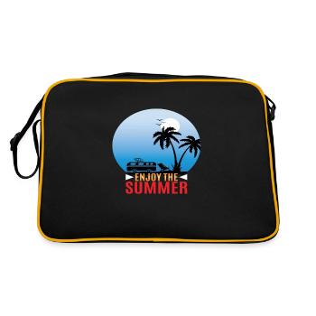 Enjoy the Summer - Retro Bag - black/gold - Back