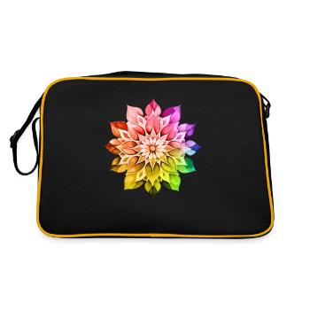 Hippie soul groovy Heure d’été Bonnes vibrations 70s 80s - Sac Retro - noir/or - Dos