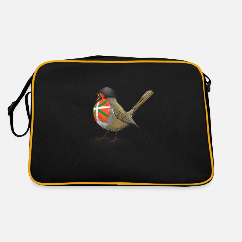 Baskisches Rotkehlchen Retro Tasche