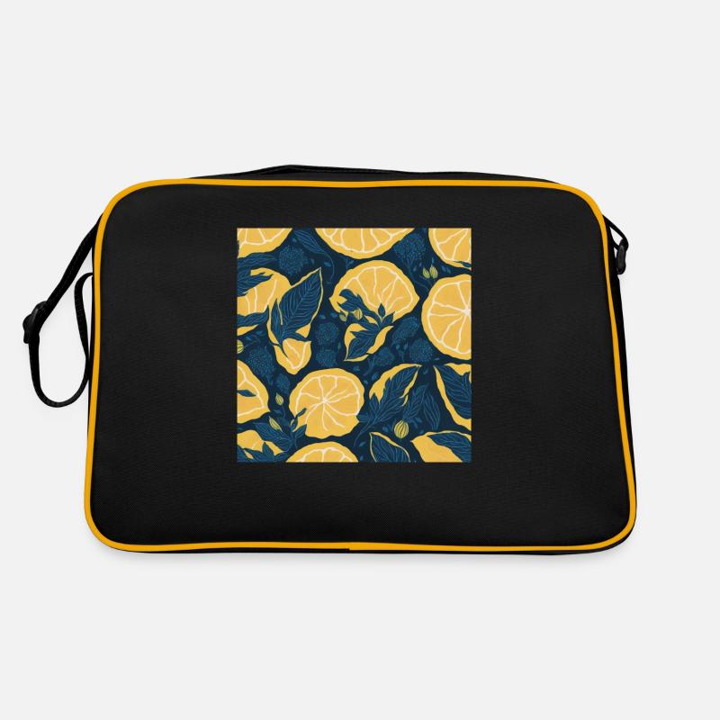 Zitrone Retro Tasche