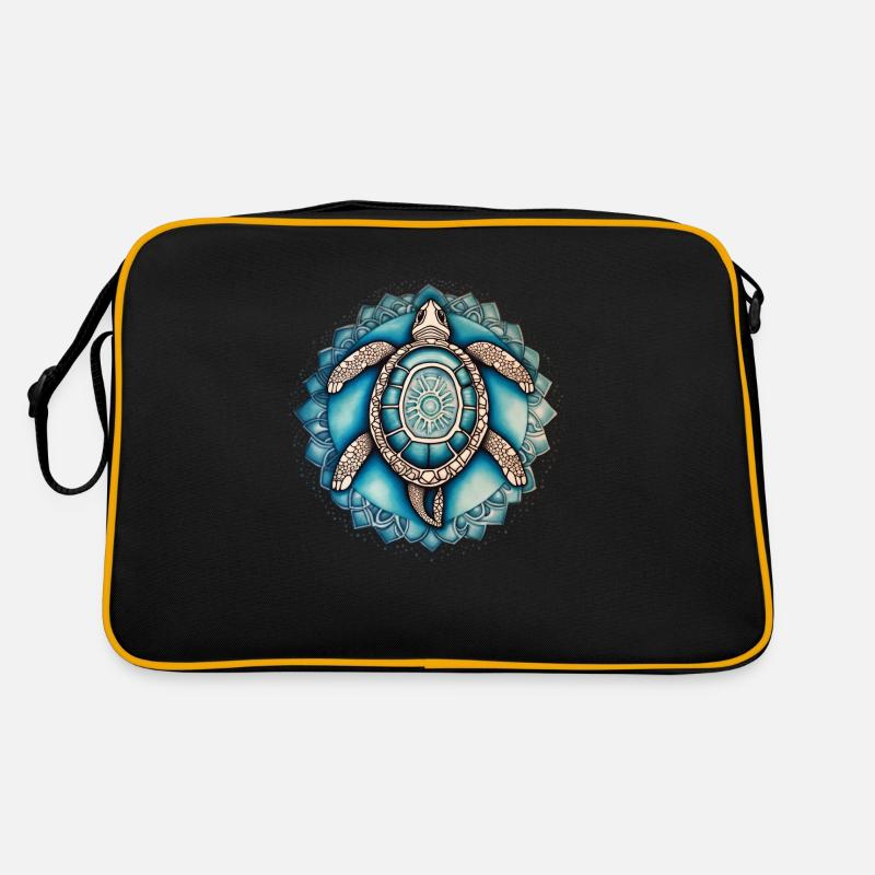 Mandala Schildköte Retro Tasche