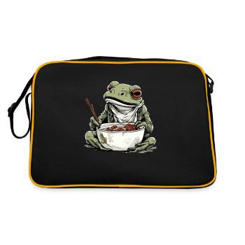 Kriko the greedy toad - Retro Bag - black/gold - Back