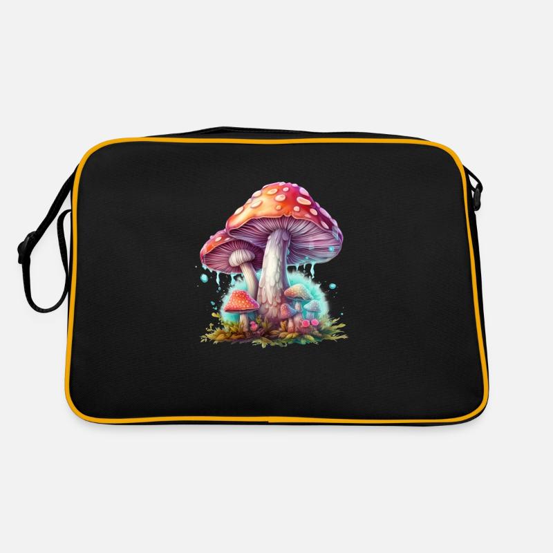 Champignon de fées Champignons de conte de fées Monde de conte de fées champignon Sac Retro