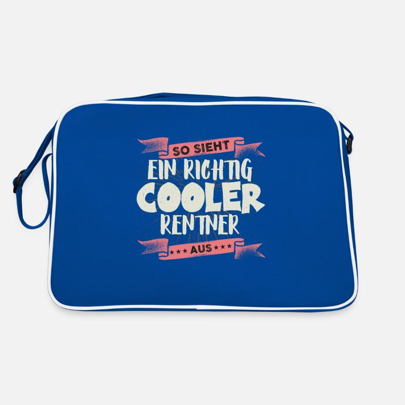 So sieht ein richtig cooler Renter aus Ruhestand Retro Tasche