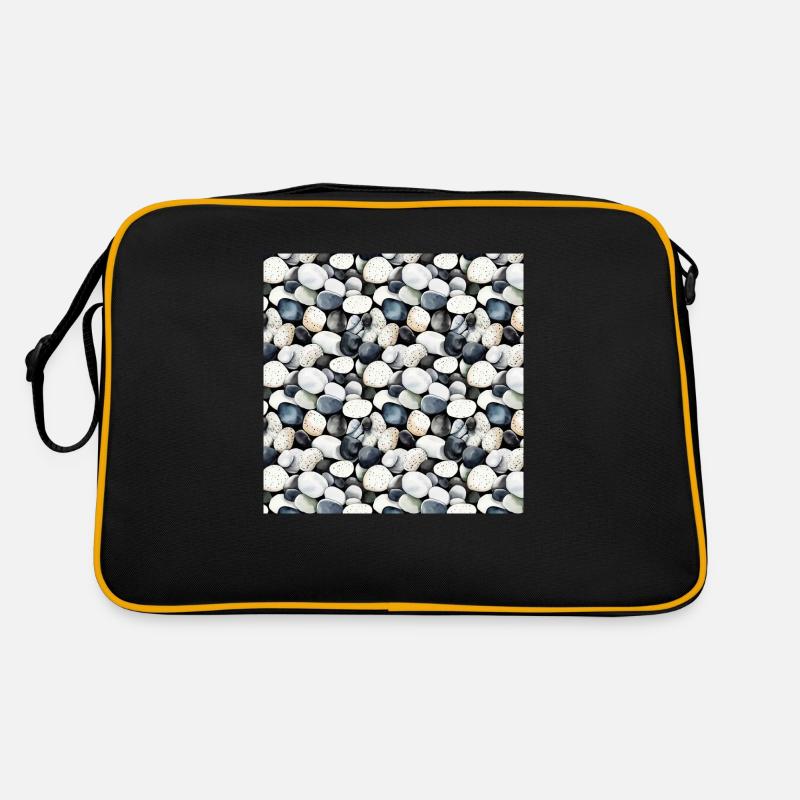 Smooth Stones Seamless Pattern Gemstones Polished Retro Bag