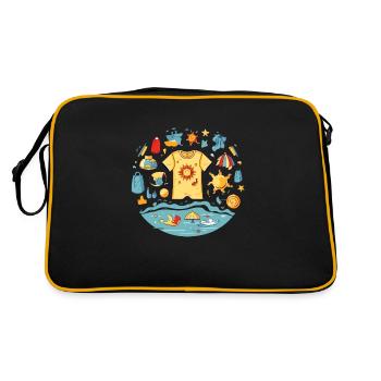 Kit de vacances - Sac Retro - noir/or - Dos