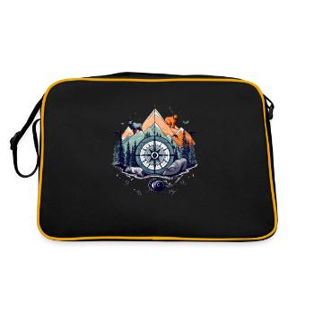 Boussole et nature - Sac Retro - noir/or - Dos
