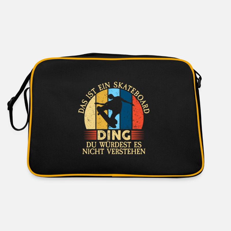 Das ist ein Skateboard Ding Retro Tasche