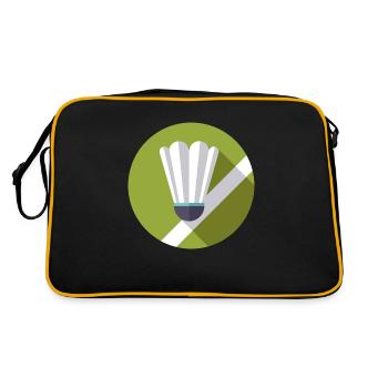 Sport - Retro Tasche - Schwarz/Gold - Hinten