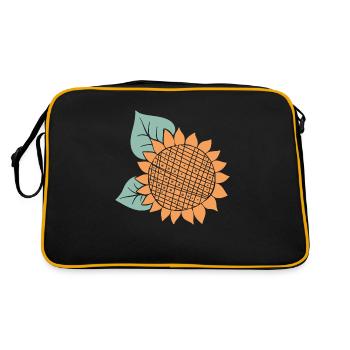 Sommer - Retro Tasche - Schwarz/Gold - Hinten