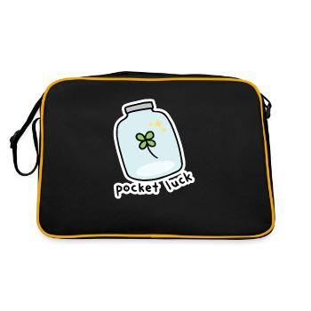 Poche chance, pot de chance - Sac Retro - noir/or - Dos